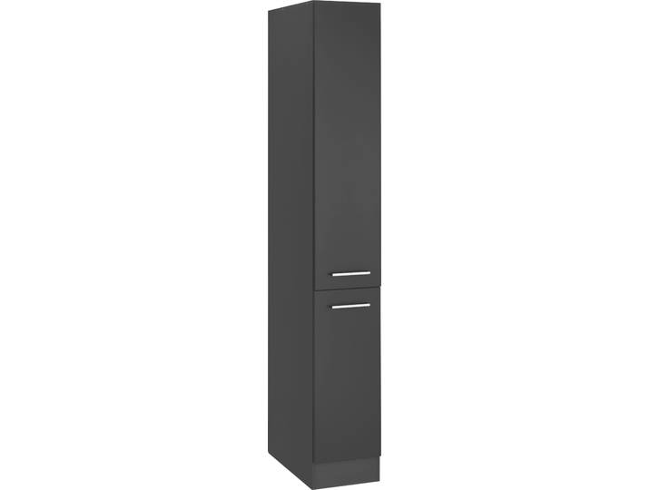 Apothekerschrank KOCHSTATION KS-Kehl , grau, B:30cm H:200cm T:60cm, MDF, Schränke, Apothekerschrank, Breite 30 cm