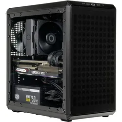 Cooler Master Q300L V2 (mATX, Mini-ITX), PC Gehäuse, Schwarz, Transparent