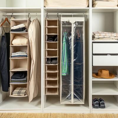 Household Essentials Canvas Hanging Wardrobe