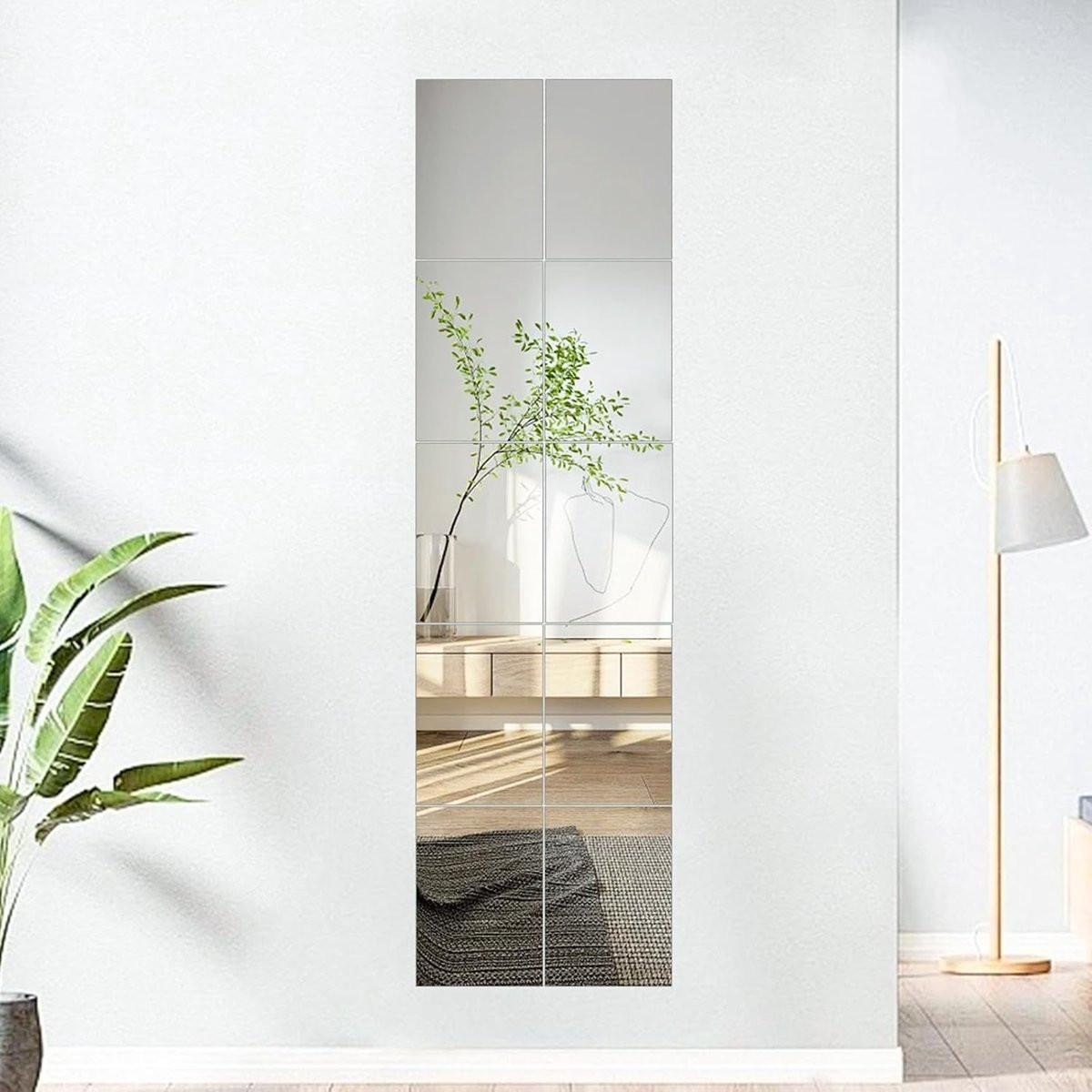 Zelfklevende Spiegeltegels - 10 Stuks Flexibele Wanddecoratie