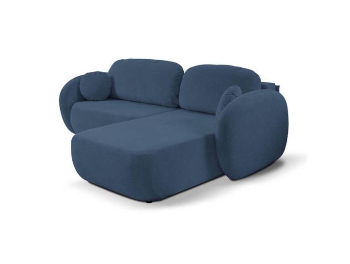 Sepro Meble Ecksofa Granat Olivio Ausziehbar Rechts, Dunkelblau, 248x174 cm, Wohnzimmer, Sofas & Couches, Wohnlandschaften, Ecksofas
