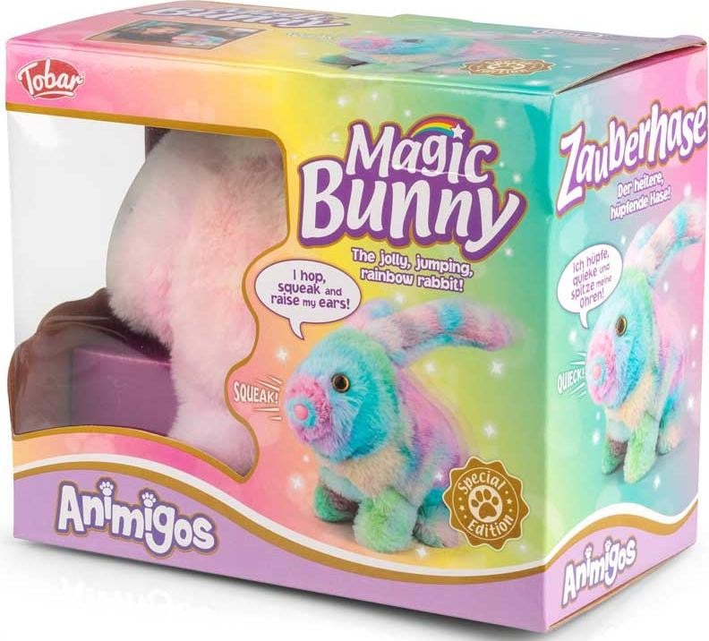 Tobar Animigos Magic Rainbow Bunny Pluche Knuffel Konijn