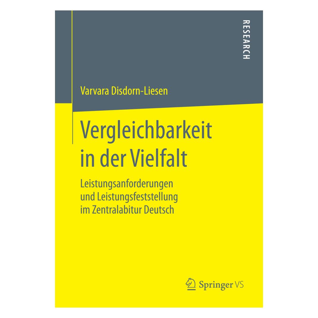 Springer Vergleichbarkeit in der Vielfalt (Deutsch, Softcover, Varvara Disdorn-Liesen) (55610673)
