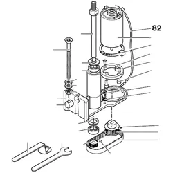 PROXXON 27050-82 Verkabelung Motor für MICRO Profiliergerät MP400