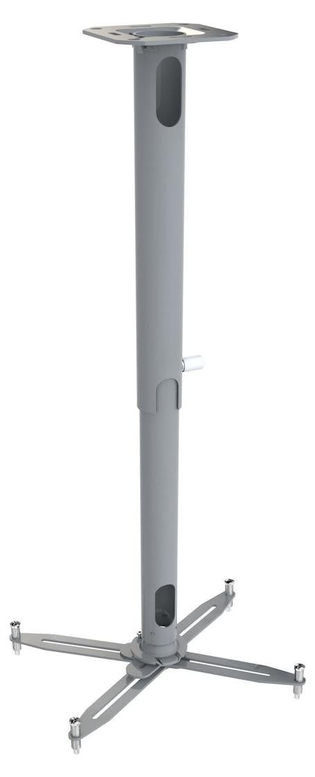 Kindermann Comfort 60² zilver - Beamer plafondhouder voor schermen met een afstand van 45-61 cm, draagvermogen 20 kg