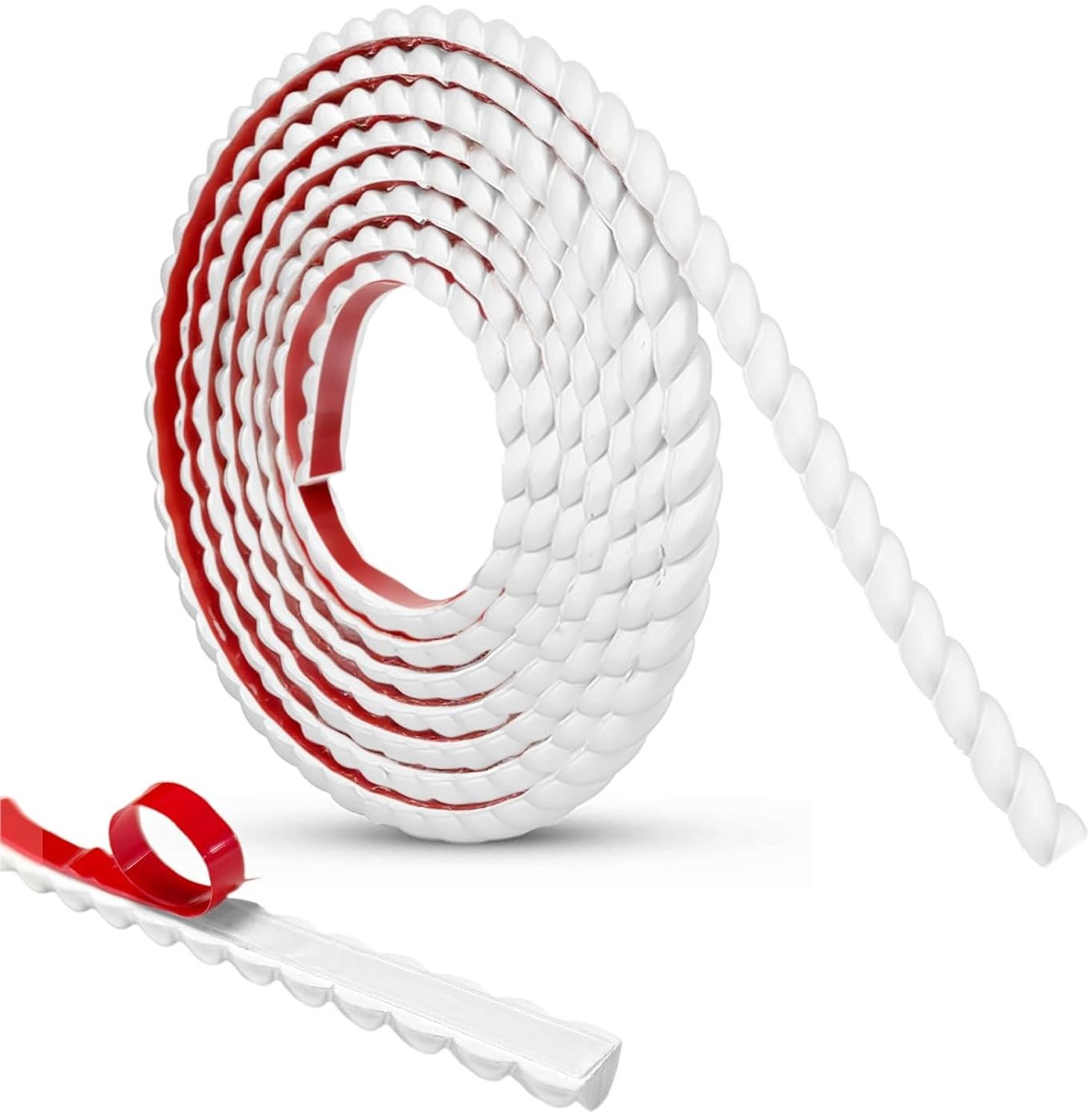 Decoratieve 3D PVC Moulding Zelfklevende Strips voor Wanden Plafonds en Meubels Wit