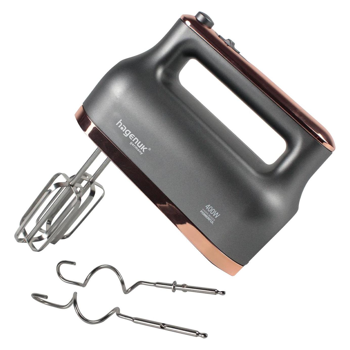 hagenuk Handmixer mit 5 Geschwindigkeitsstufen und Turbo (400 W) (HM-400.2)