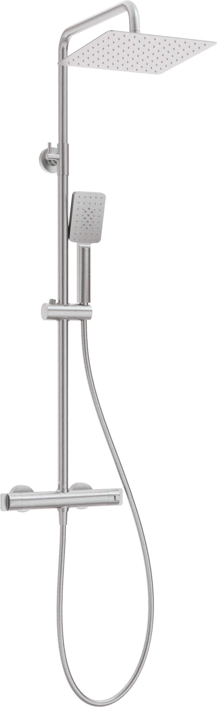 Deante | Duscharmatur mit Thermostat - Schwarz - Ergonomische Bedienung - Anti-Kalk-System