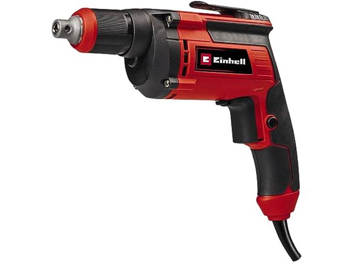 Einhell Visseuse à placo TC-DY 710 E 710 W 4000 tr/min droite/gauche fonctionnement continu verrouillage magnétique embout clip ceinture embout