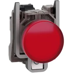 Schneider XB4BVGM4T Leuchtmelder, Metall, rot, Ø 22, inklusive LED-Modul