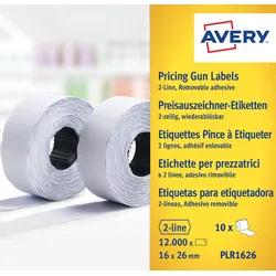 AVERY Zweckform Preisetiketten weiß ablösbar 26,0 x 16,0 mm, weiß