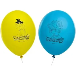 CHAKS - Dragonball - Luftballons (gelb/blau, 6 Stück)