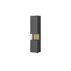 Jette Home Vitrine  Como ¦ grau ¦ Maße (cm): B: 47 H: 206 T: 38.0