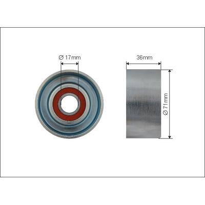 CAFFARO Spannrolle, Keilrippenriemen 42800 für MAZDA