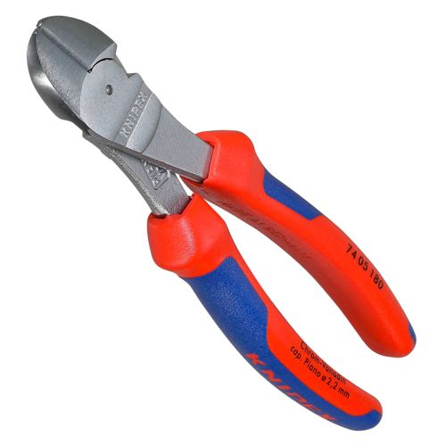 KNIPEX Kraft-Seitenschneider atramentiert 180 mm