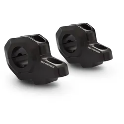 SW-Motech Lenkerverlegung für Ø 28 mm Lenker - H=30 mm. Verlegung um 22 mm. Schwarz.