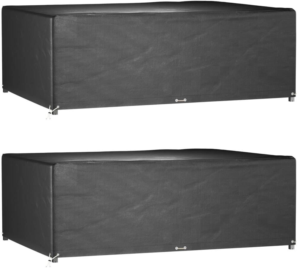 Dakota Fields Outdoor Patio Sofa Cover Black 80cm H X 240cm W X 180cm D
