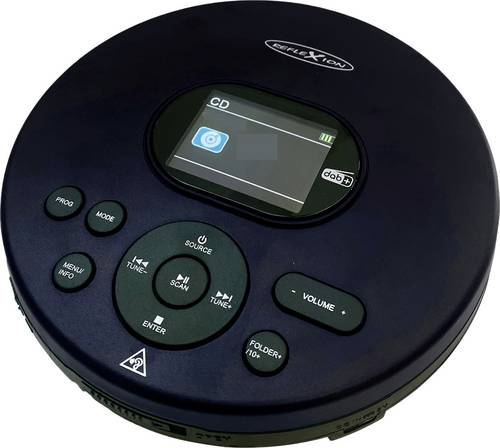 Reflexion PCD540DAB/BK Tragbarer CD-Player CD, CD-R, CD-RW, MP3 Schwarz