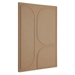 Wandpaneel Lorcan aus Holz, modernes Design, braun, Small, ideal für den Innenbereich