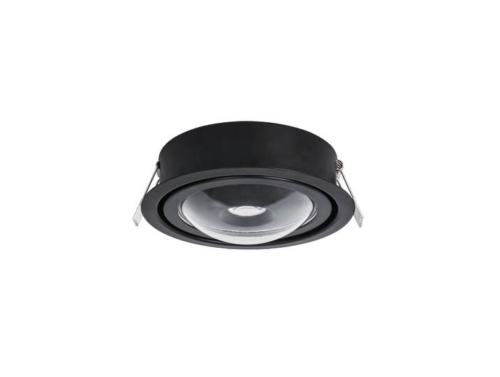 MEGATRON Megatron Solo Intro LED-Einbauleuchte, mattschwarz Intro, dimmbar, schwarz, für Flurbereich, Metall, Modern, Downlight