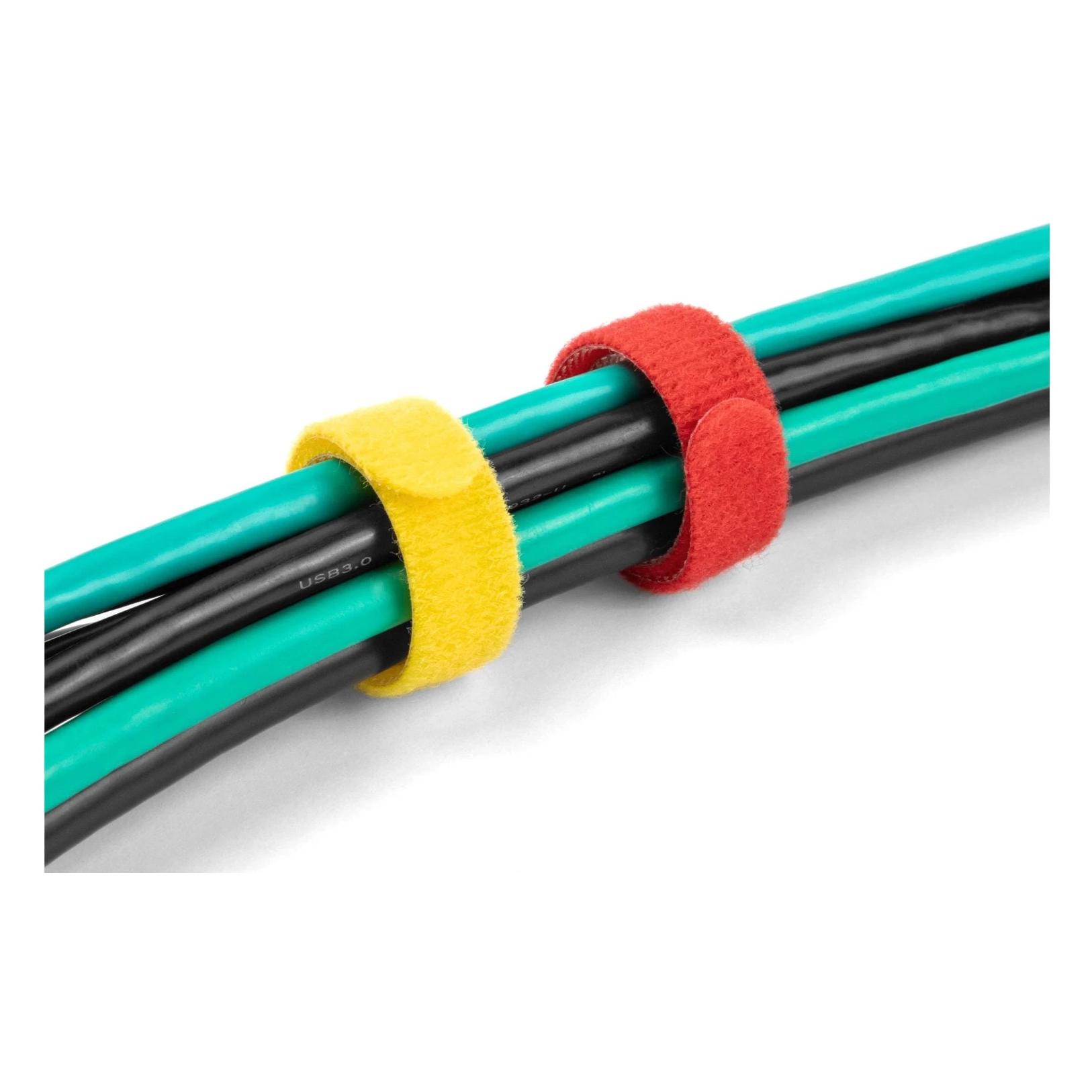 Delock Klett-Kabelbinder L 150 x B 12 mm farbig Set 10 Stück (Klettkabelbinder, 150 mm, 10 Stk.) (19076)