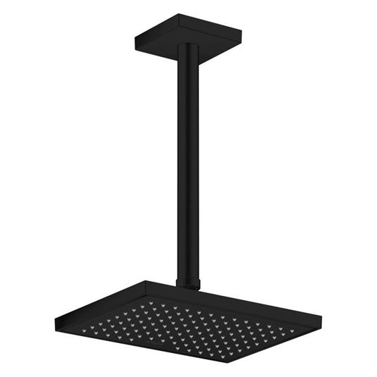Axor HG Decken-Anschlussstück 300mm, DN 15, eckig mattschwarz (26438670)