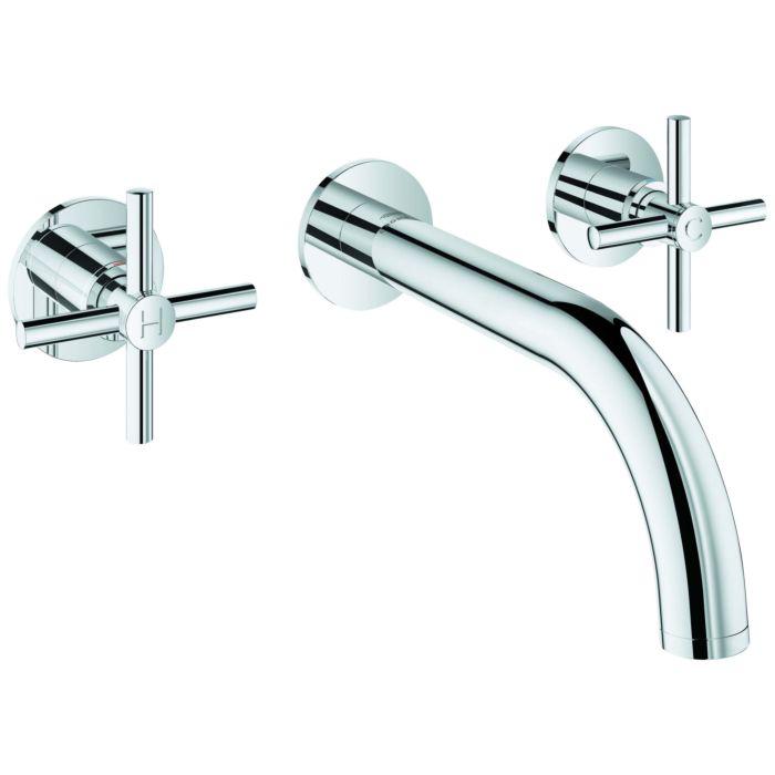 Grohe Atrio Waschtisch-3-Loch-Armatur 20661000 Wandmontage, chrom