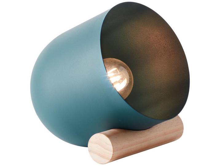Brilliant Tischleuchte Koji 93043/73, Chromfarben, Holz, E27, 16x20x22 cm, Lampen & Leuchten, Innenbeleuchtung, Tischlampen