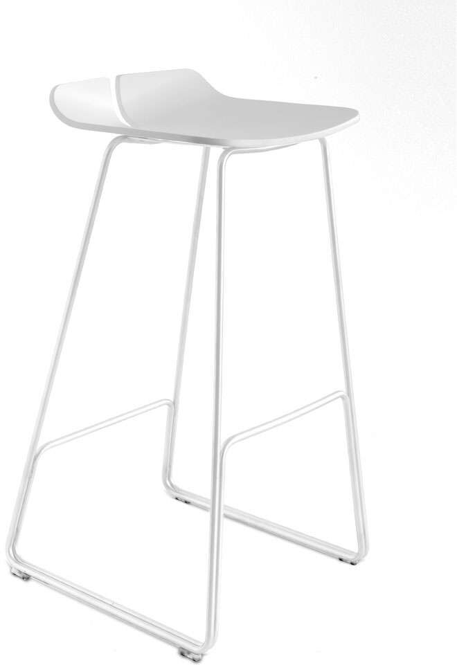 Lapalma Link Barhocker, weiß lackiert (weiß lackiert, 65cm, weiß lackiert) weiß lackiert   65cm   weiß lackiert