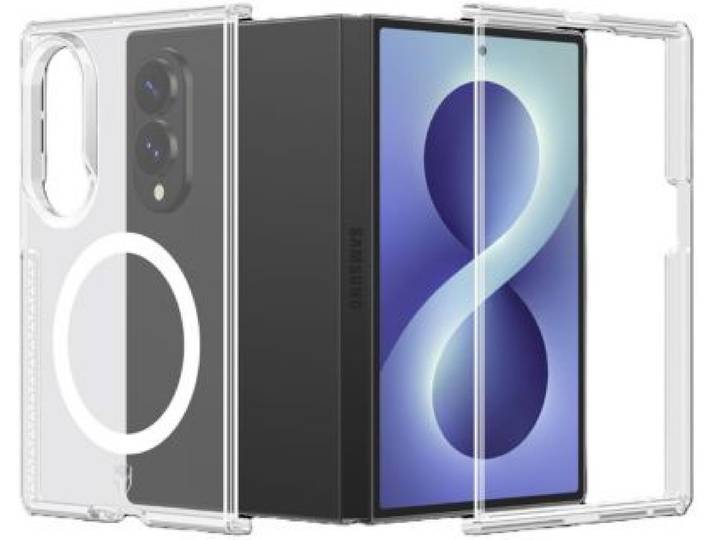 Force Case - Protège Écran Sur Mesure Z Fold 8 Coque Duo Transparent Magnetique