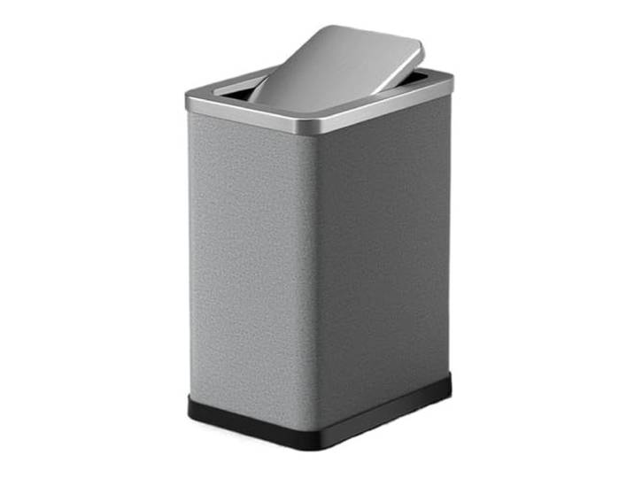 Haushaltsmülleimer Mülleimer Mit Schwingdeckel for Badezimmer(Grigio,15L)