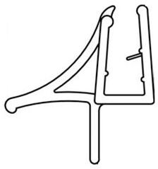 DUSCHOLUX Water deflector profile for Magic Plus 250313200000990