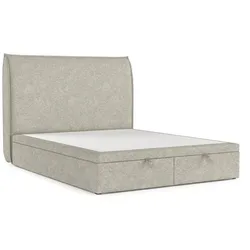 POLSTERBETT Tuvalu mit Stauraum 200/200 cm Beige im Alta Stoff