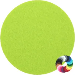 BIASTO - Premium Filz Untersetzer - rund 20cm - Farbe: pistazie (HF012). Design Glas-Untersetzer für Getränke, Tisch, Bar, Tasse, Vase