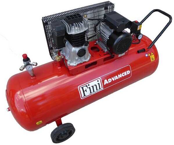 FINI ADVANCED MK 113-200-4 - Elektrischer Kompressor mit Riemenantrieb - 400V - Motor 4 PS - 200 Lt