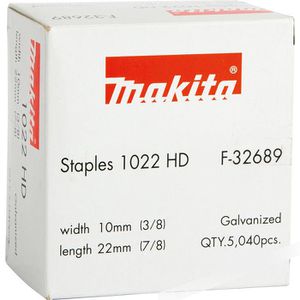 Makita Tackerklammern F-32689, 22mm, Flachdrahtklammern, 5040 Stück