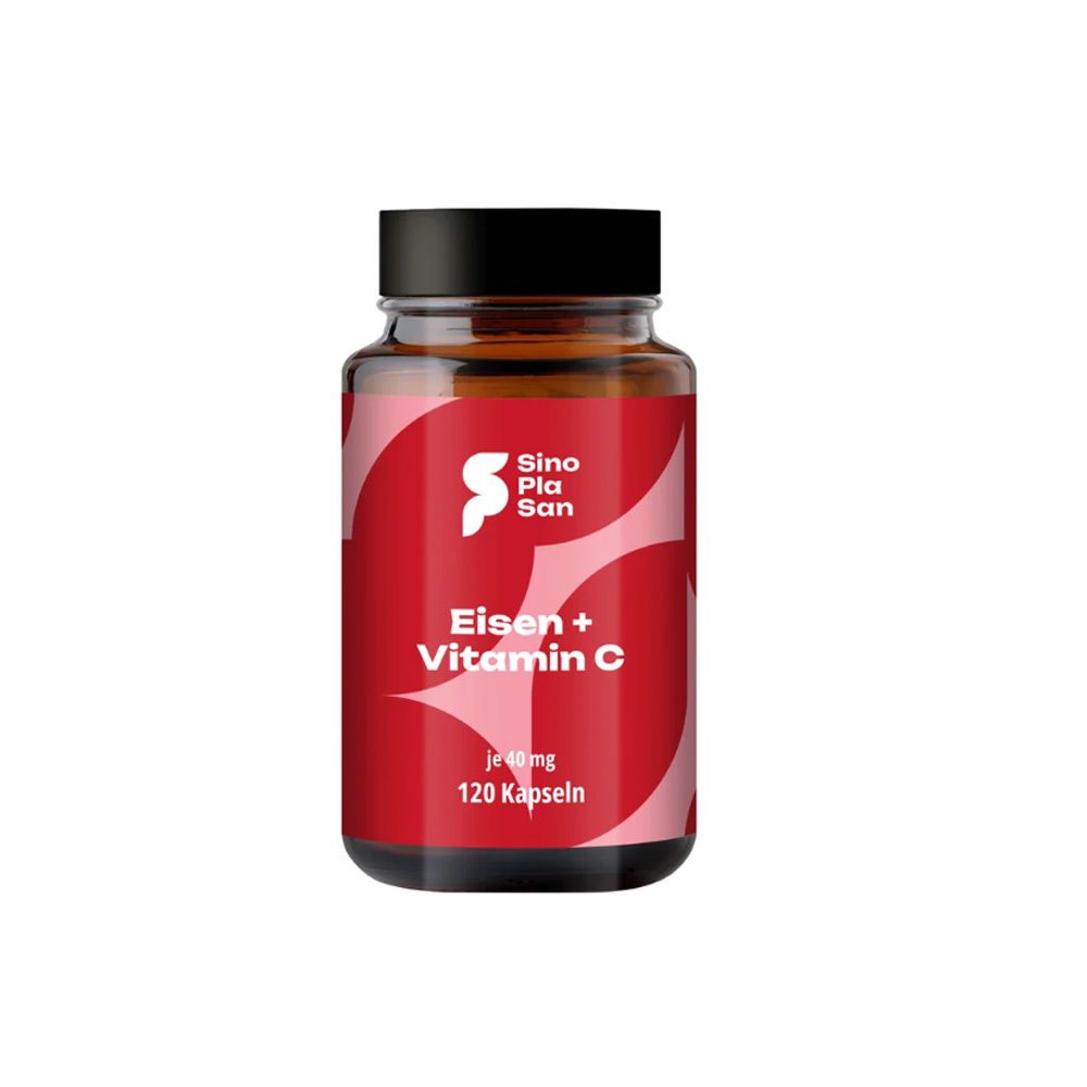 Eisen 40 mg+Vitamin C mg Kapseln 120 St
