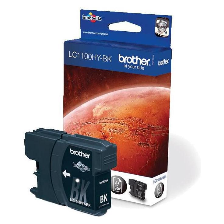 Brother Ink Black, 9mlHigh capacity (LC-1100HYBK)