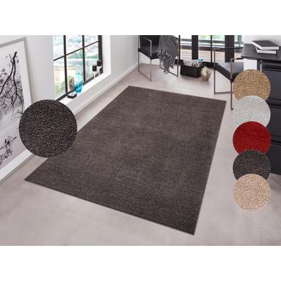 HANSE Home "Pure 100 Kurzflor" rechteckig 13 mm Höhe Kurzflor, uni, umkettelt, Läufer, Wohnzimmer, Kinderzimmer, Flur