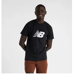 New Balance, Herren, Sportshirt, Sport Jersey Logo T-Shirt (L), Schwarz