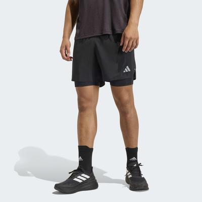 Laufshorts ADIDAS PERFORMANCE "RUN ESS 21 S M", Herren, Gr. 3XL, N-Gr, schwarz (schwarz, normal, gr.), Obermaterial: 100% Polyester, Hosen