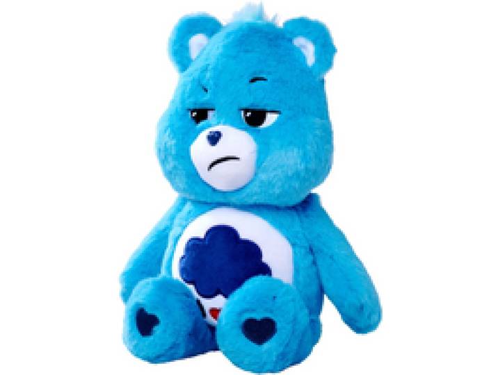 SIMBA Ours en peluche, Care Bears (Bleu)