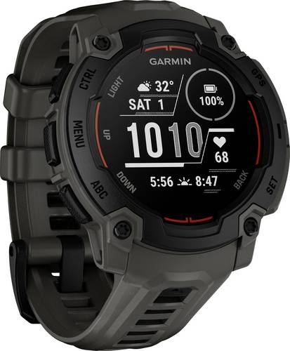 Garmin Instinct E - 45mm Kohle/Schwarz Smartwatch Schwarz, Charcoal