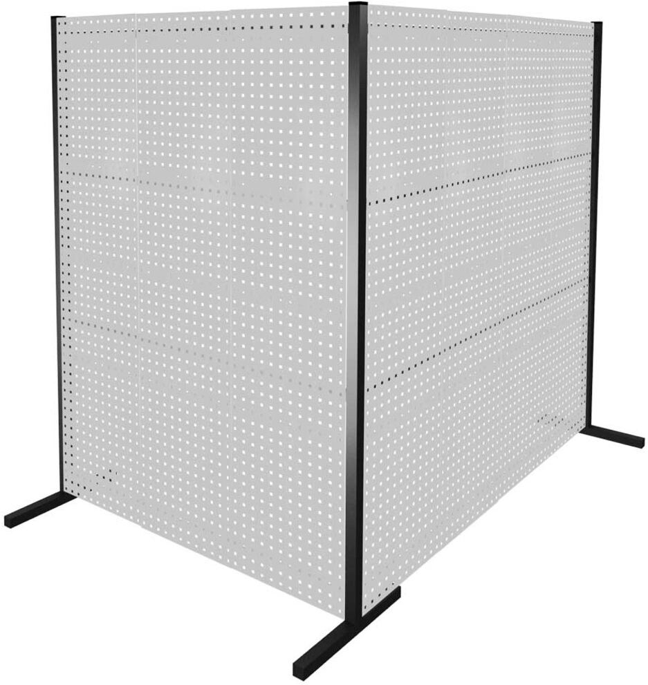 Kappes Trennwand RasterPlan Doppelfeld 90° H2000 mm RAL 7035 7 LP (7264.00.2613)