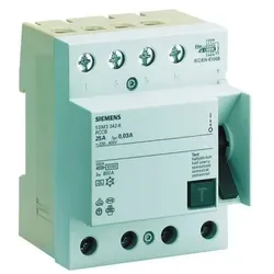 Siemens, Schutzschalter, FI-Schutzschalter 4-polig 25A/30mA