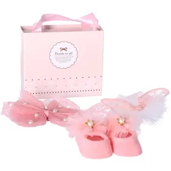 3-in-1-Geschenkset für ein Neugeborenes – rosa