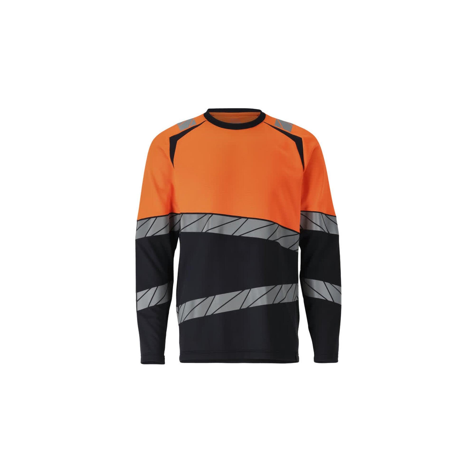 Mascot T-Shirt Langarm moderne Passform L schwarzblau/hi-vis orange (25081-771-01014-L)