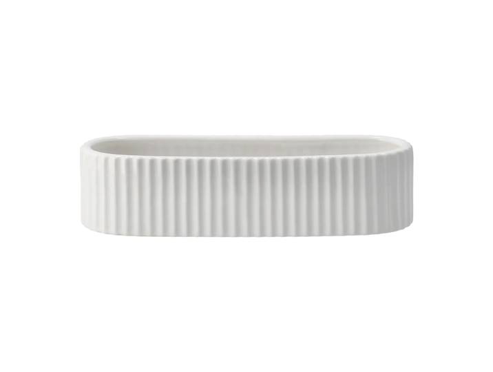 DBKD Bougeoir de l avent Stripe 30 cm Shiny white'