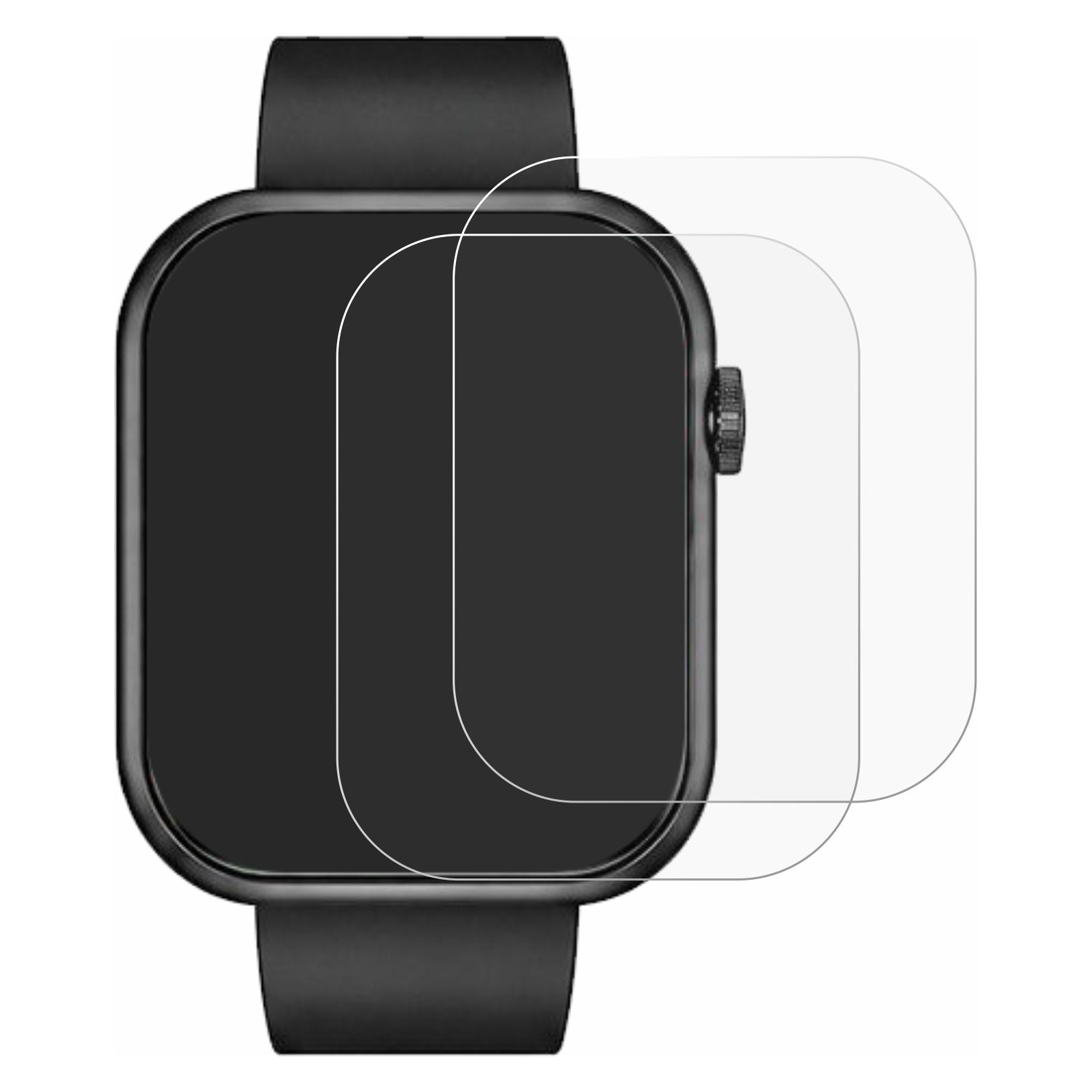 ScreenLeaf Schutzfolie für Vornix Smartwatch 1.85" Displayschutz Display Schutz Folie Klar Transparent (6164956)