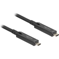 Delock Aktives Optisches USB-C 8K Video + Daten + PD Kabel 8 m (8 m, USB 3.2 Gen 2, 60 W), USB Kabel